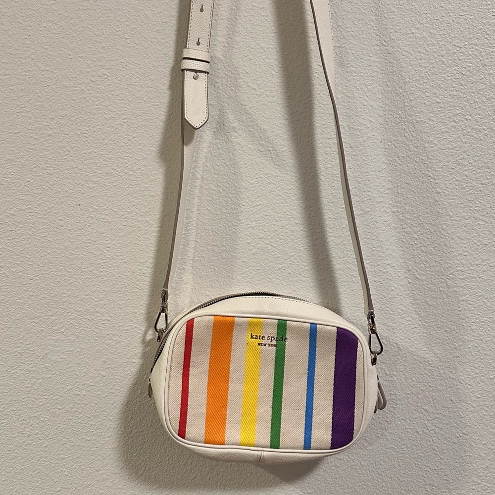 Kate Spade Rainbow Vertical Stripe Crossbody Bag